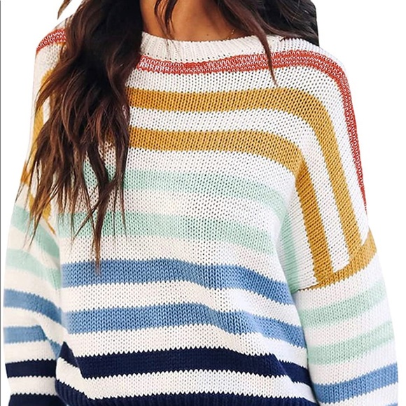 Rainbow Amazon Sweater - Picture 1 of 3